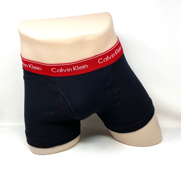 Calvin Klein 3 Pack NB4002-941 CK Men's Underwear Cotton Classic Fit Trunk Black - Picture 5 of 6